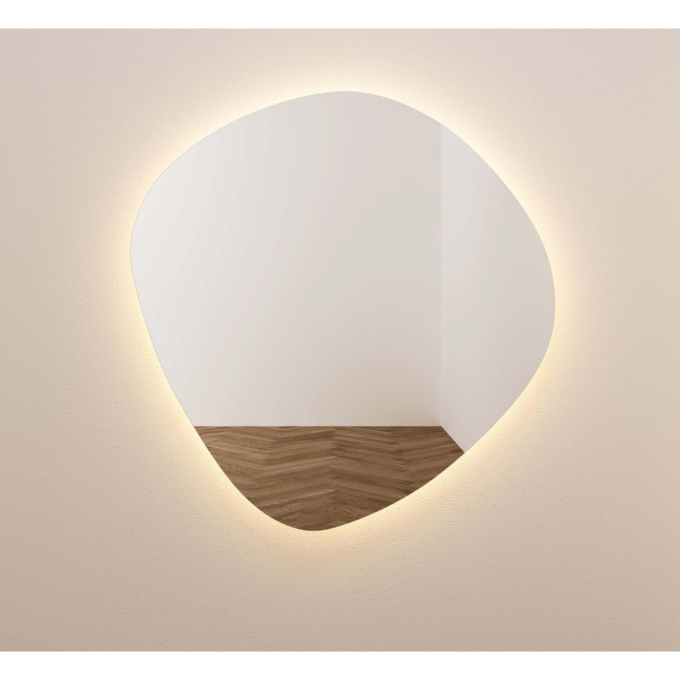 christina glass wall mirror   