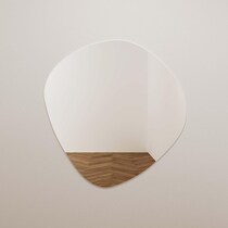 christina glass wall mirror   