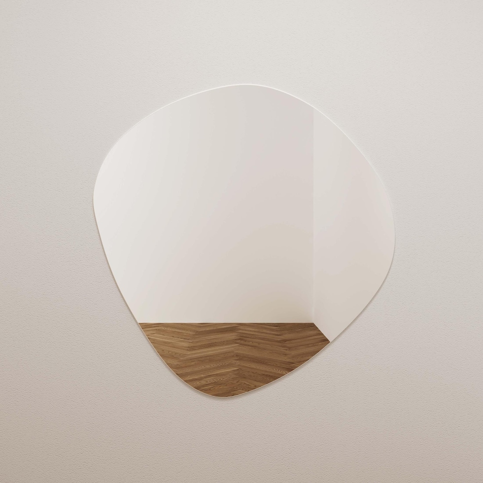 christina glass wall mirror   
