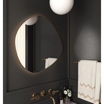christina glass wall mirror   