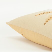 christmas flower gold accent pillow   