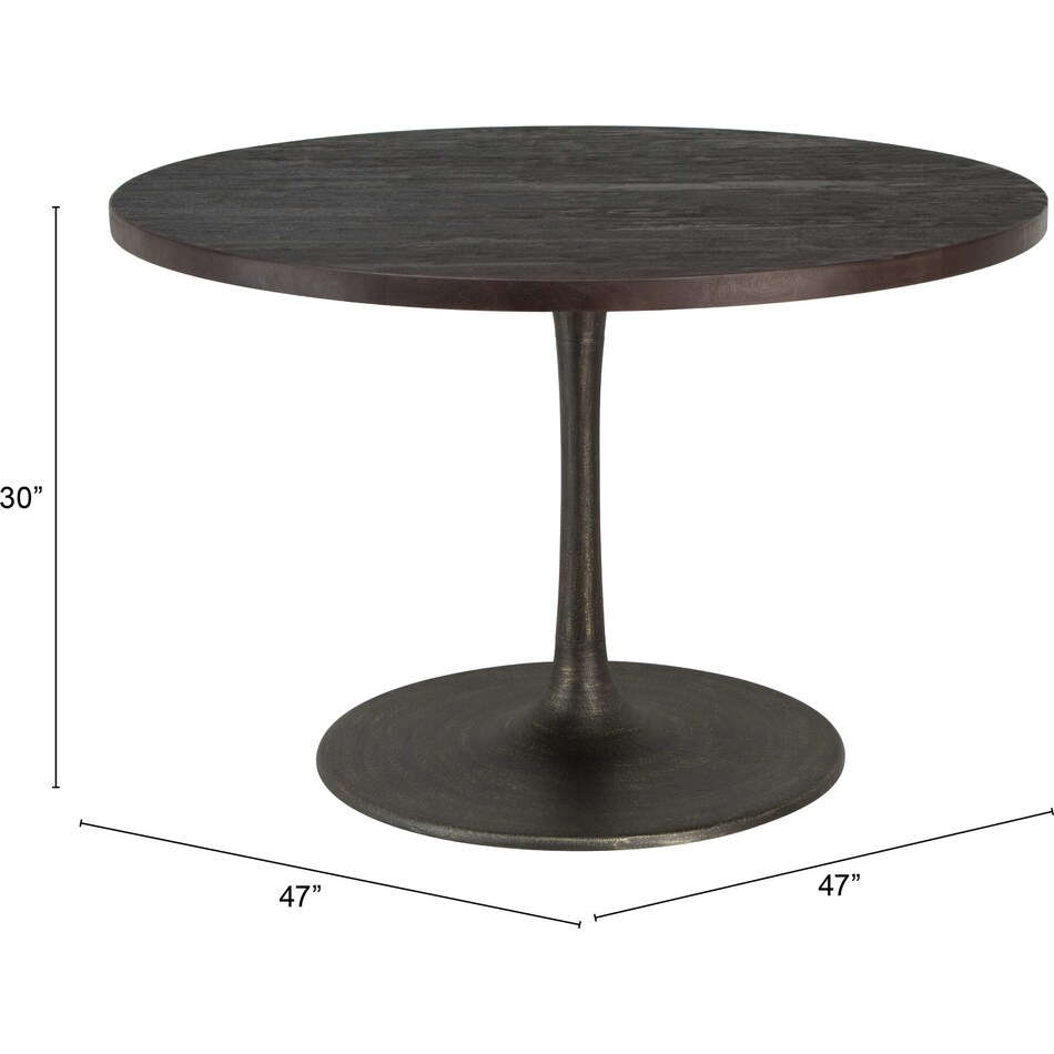 christopher black dining table   