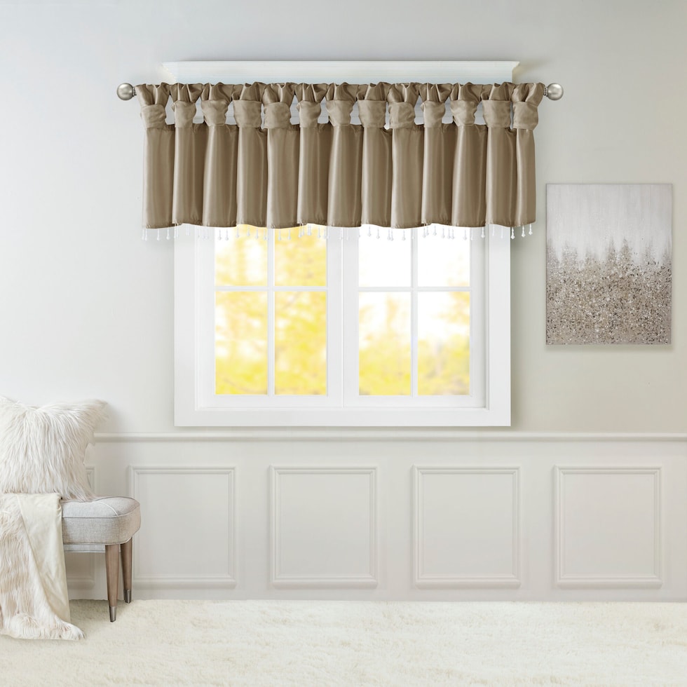 chrysa gray window valence   