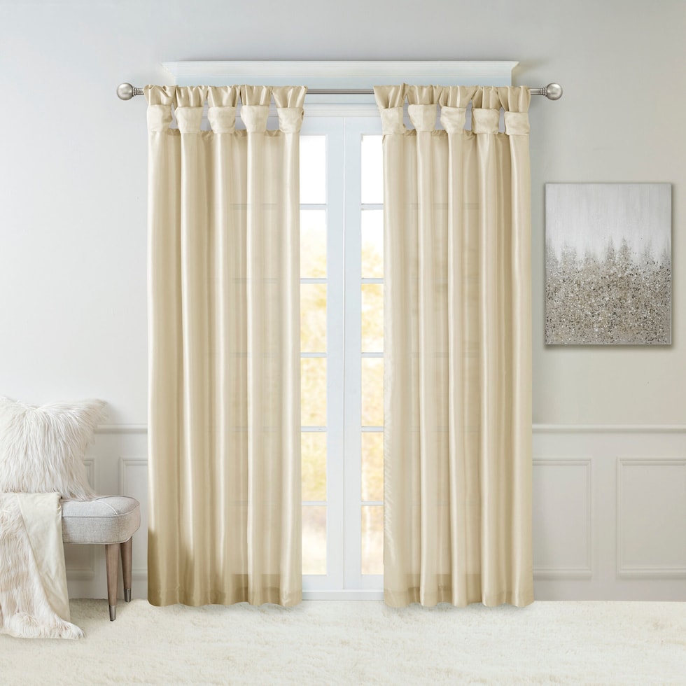 chrysa light brown window panel   