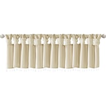chrysa light brown window valence   