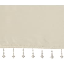chrysa light brown window valence   