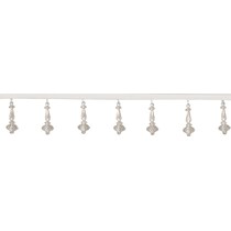 chrysa white window valence   