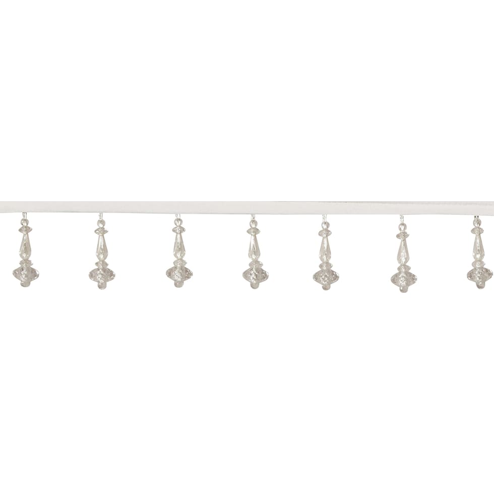 chrysa white window valence   