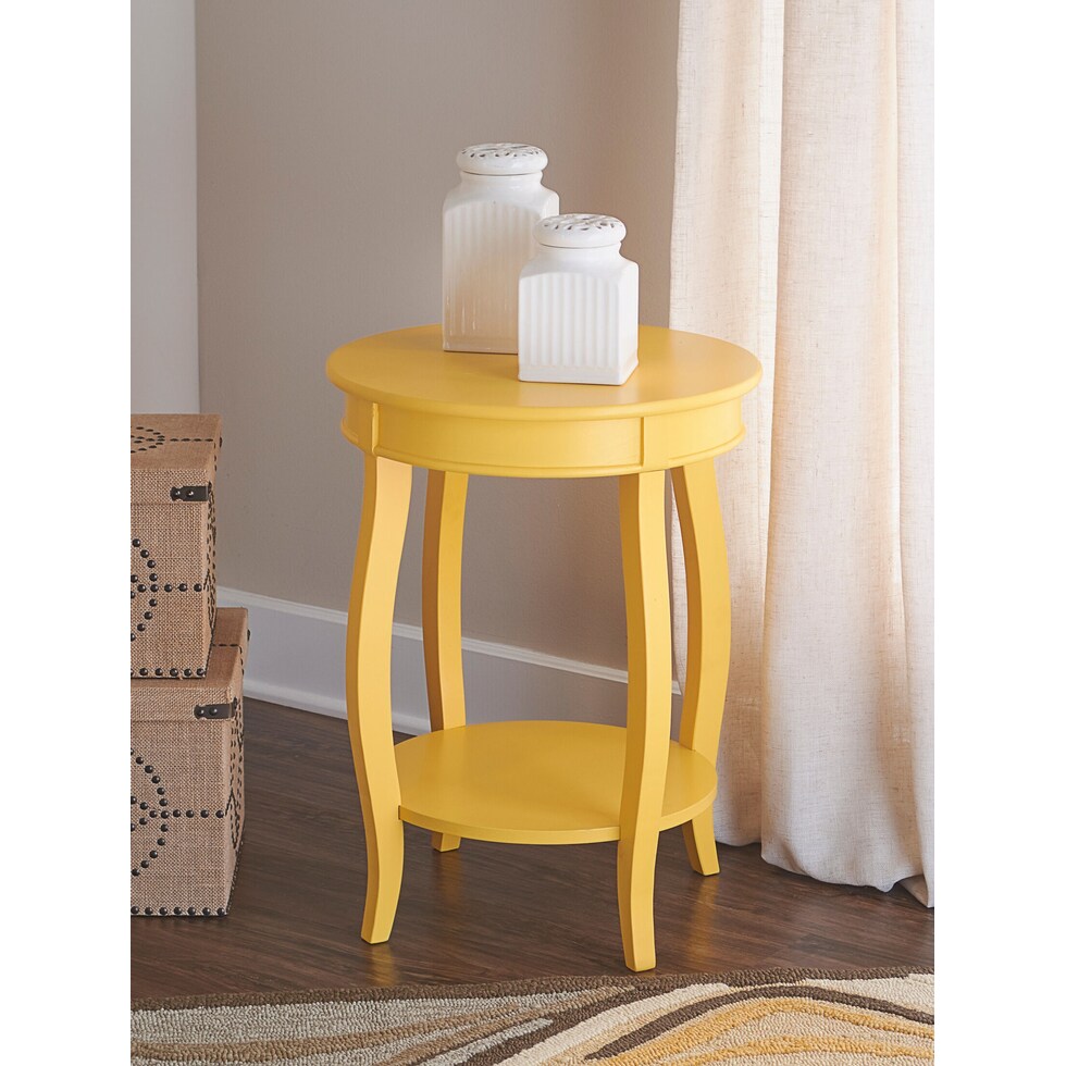 chuka yellow side table   