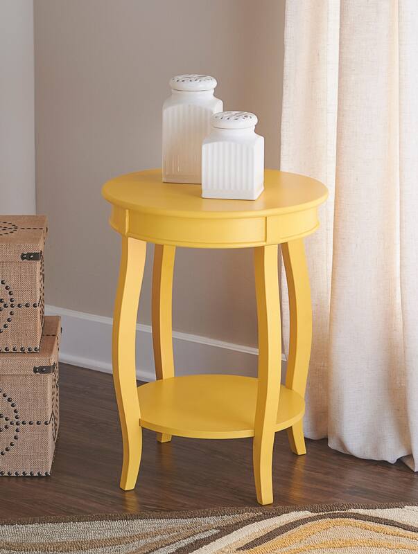 Chuka Side Table Yellow Value City Furniture