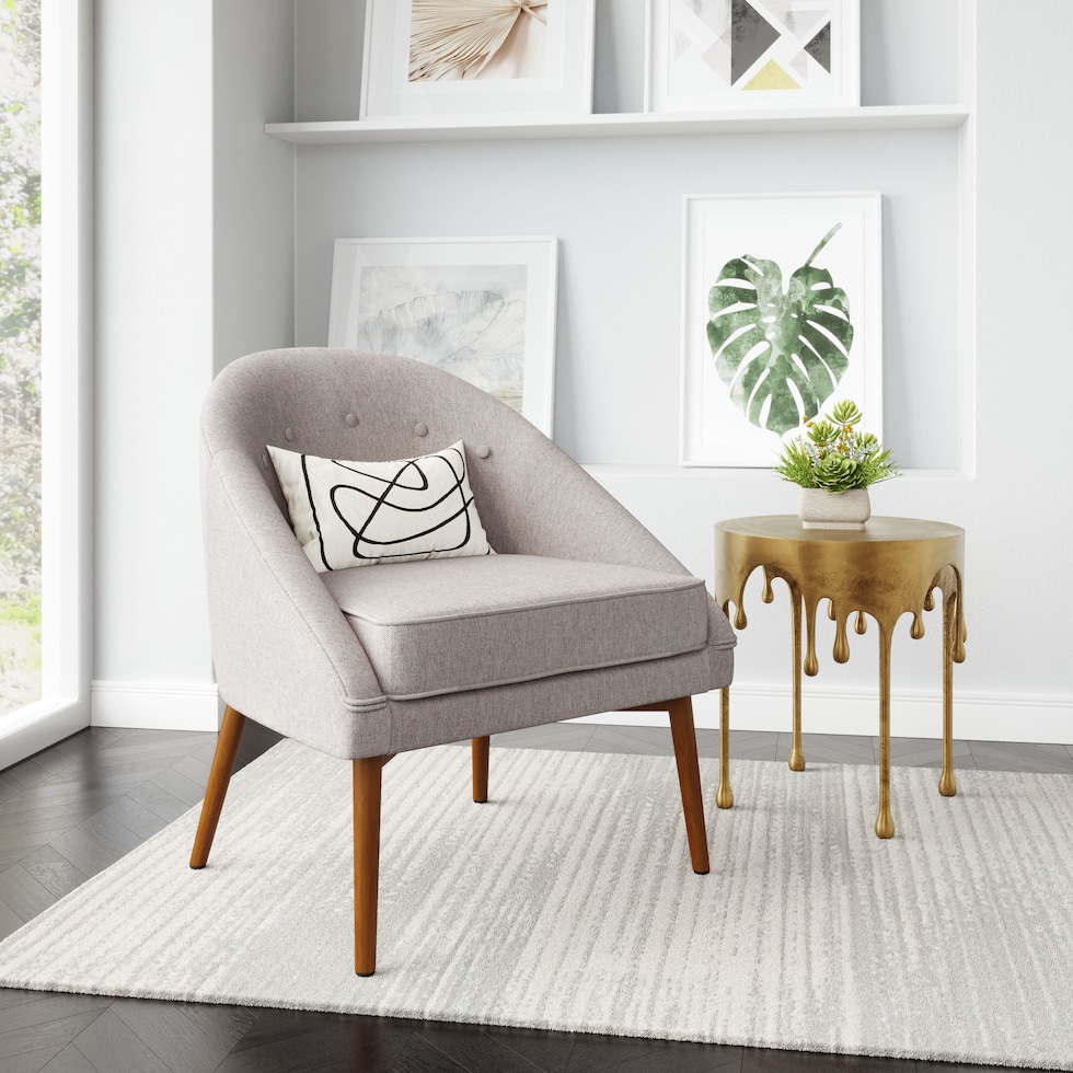 chyna gray accent chair   