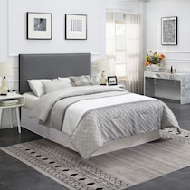 ciel gray full queen headboard   