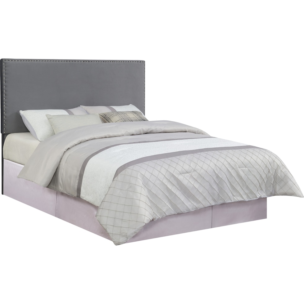 ciel gray full queen headboard   