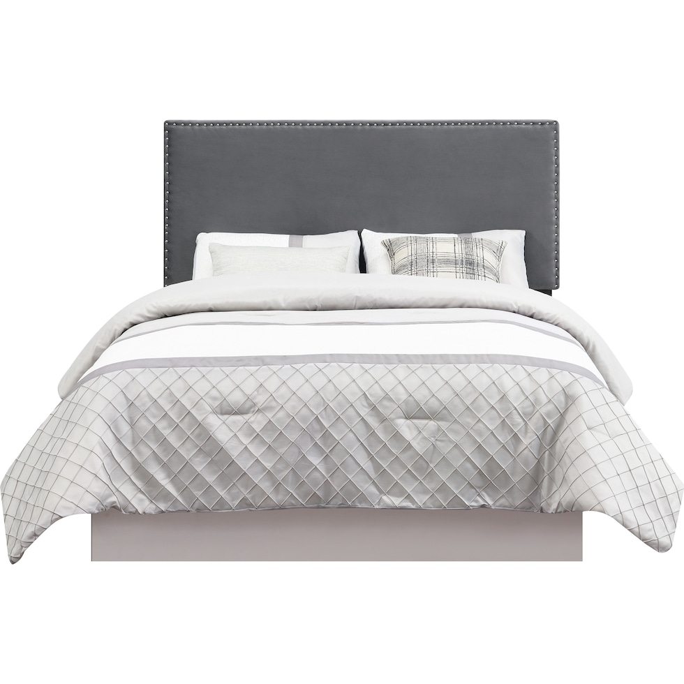 ciel gray full queen headboard   