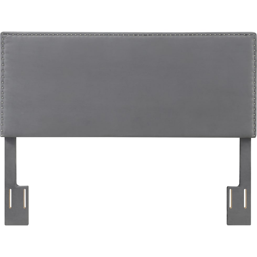 ciel gray full queen headboard   