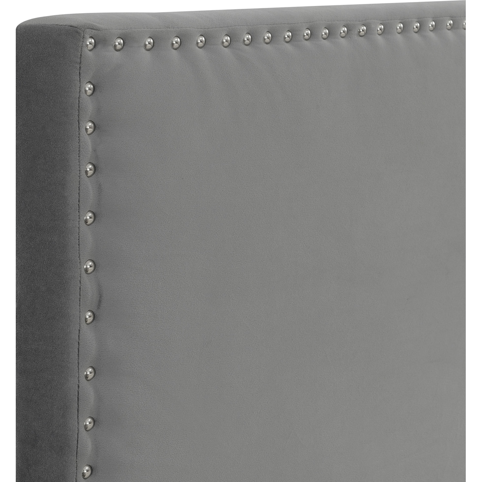 ciel gray full queen headboard   