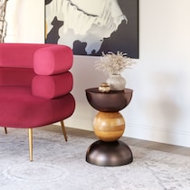 cierra gold side table   