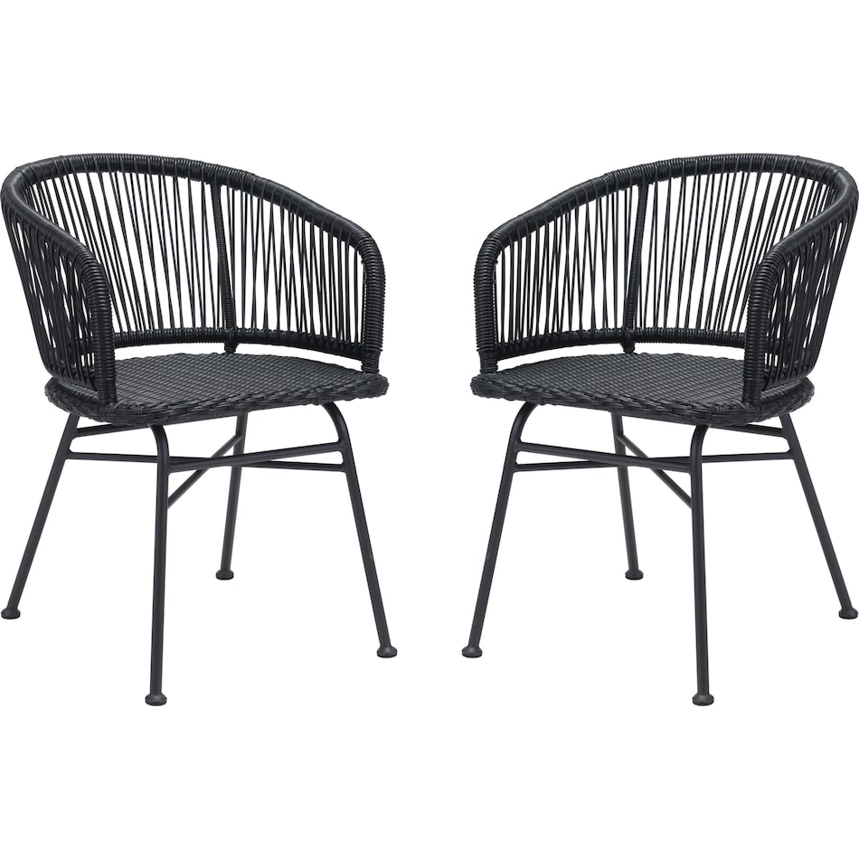 cincy black outdoor chair   