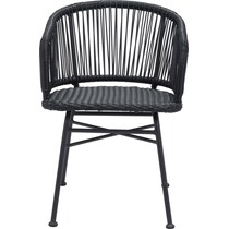cincy black outdoor chair   