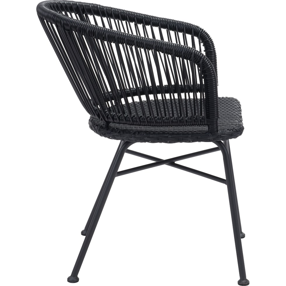 cincy black outdoor chair   