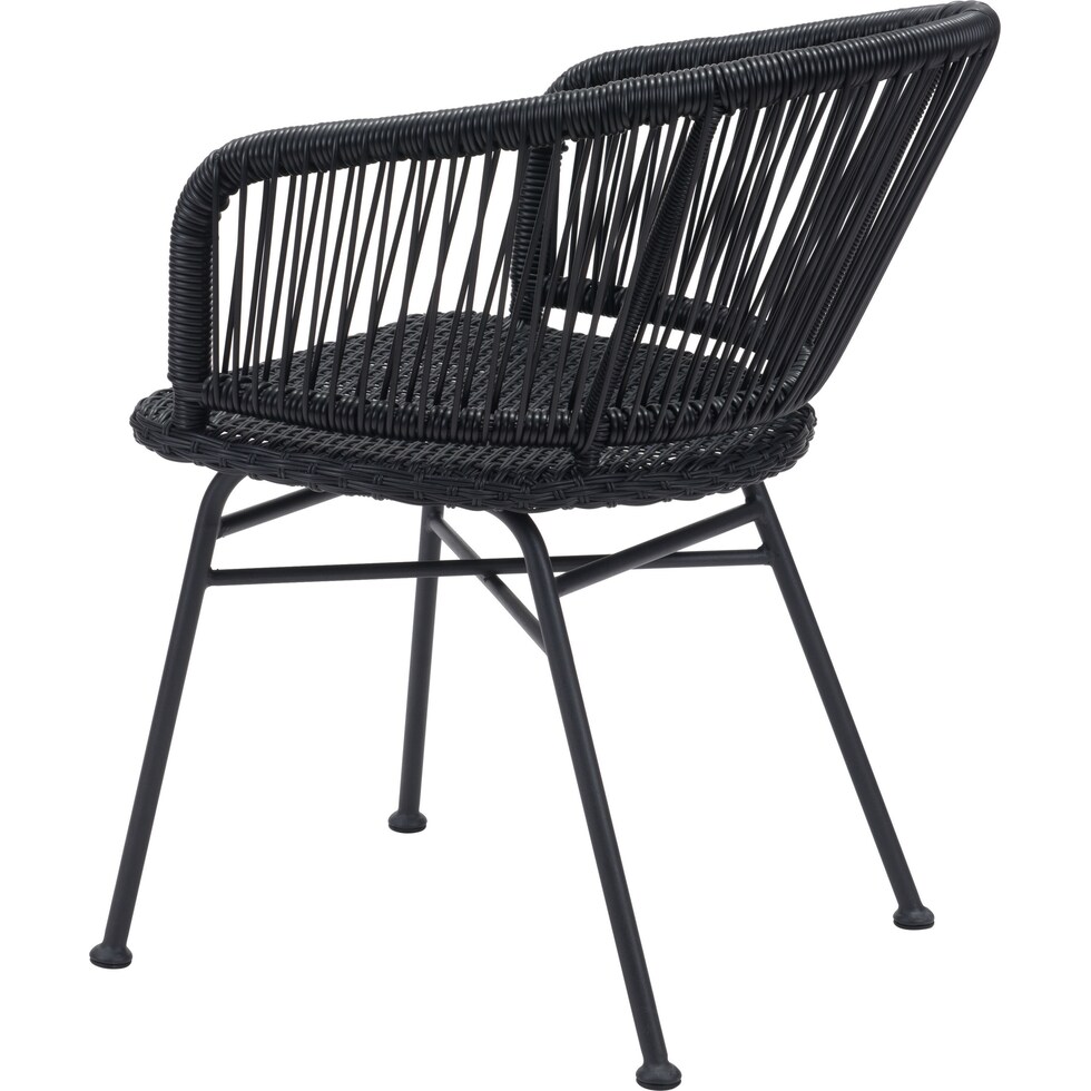 cincy black outdoor chair   