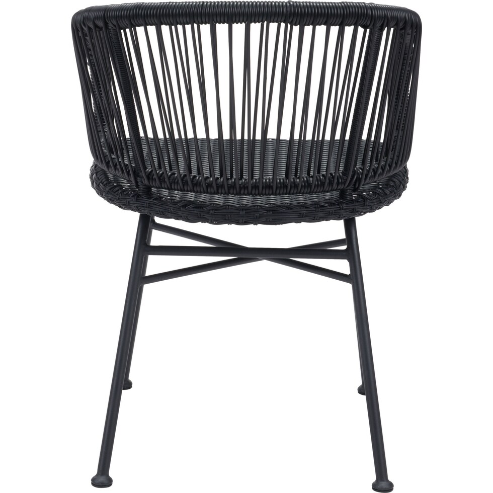 cincy black outdoor chair   