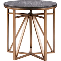 cindy black end table   