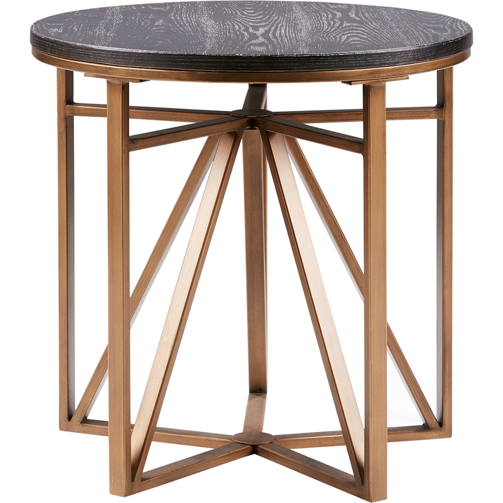 cindy black end table   