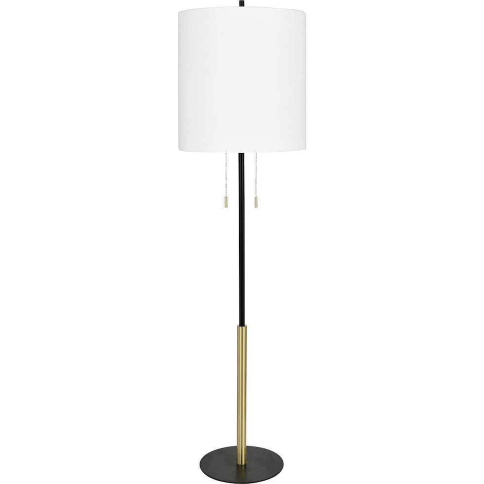 ciro black and gold floor lamp   