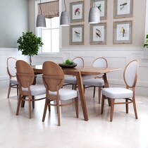 cisco dark brown dining chair   