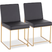 city black dining chair   