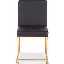 city black dining chair   