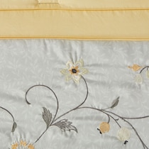 clara yellow king bedding set   