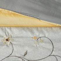 clara yellow king bedding set   