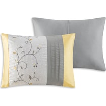 clara yellow king bedding set   