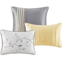 clara yellow king bedding set   