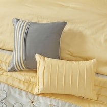 clara yellow king bedding set   