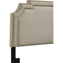 claremore light brown king headboard   