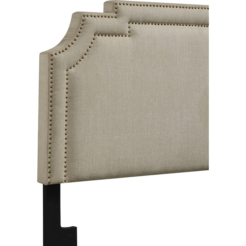 claremore light brown king headboard   