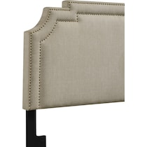 claremore white queen headboard   