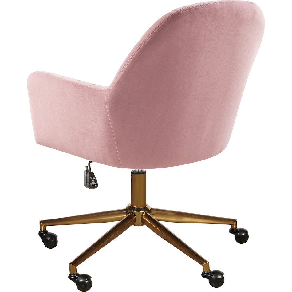 claren pink desk chair   