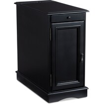 clarence black side table   