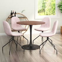 clarice light brown dining table   