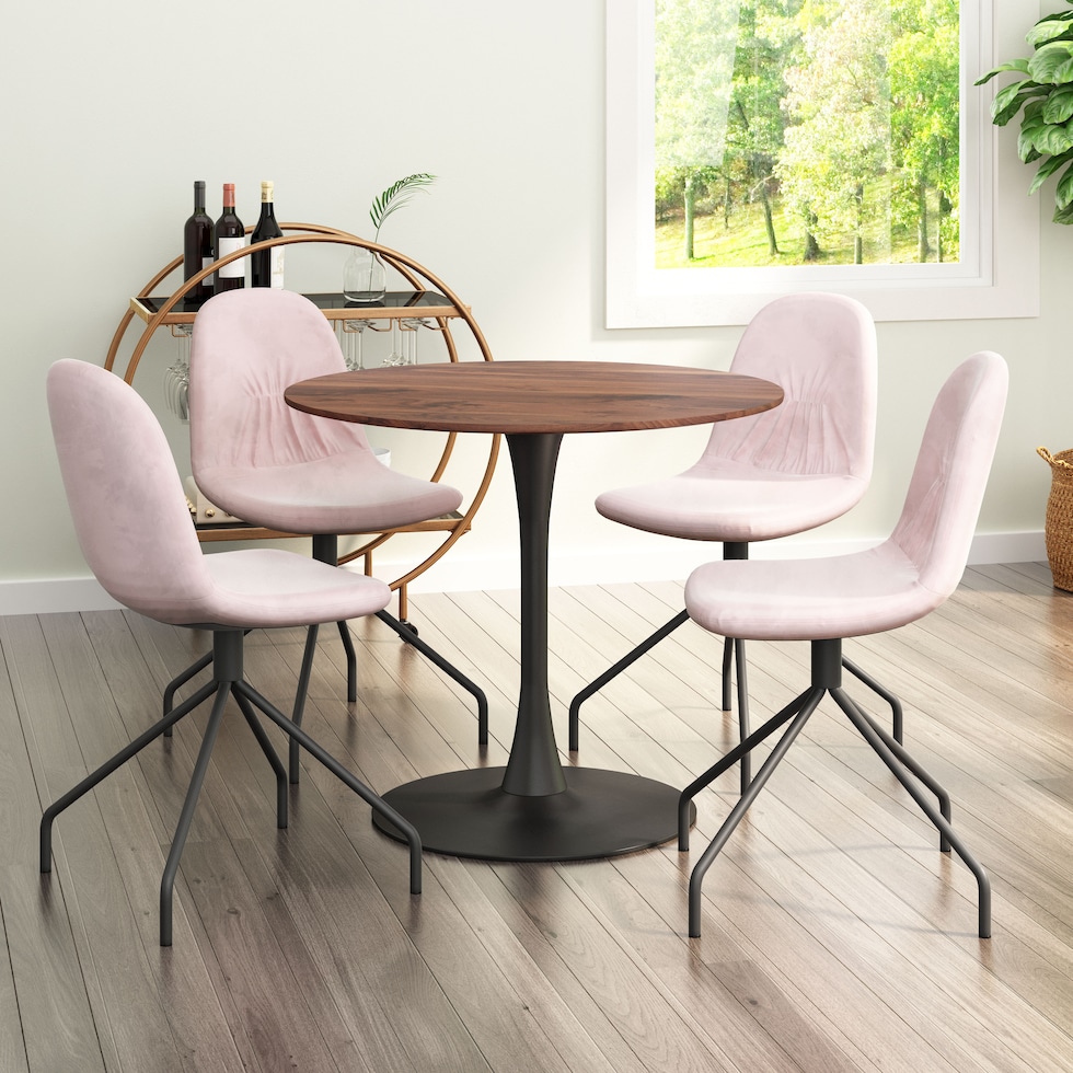 clarice light brown dining table   