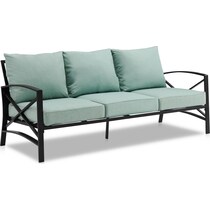 clarion outdoor living blue outdoor sofa set   