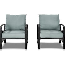 clarion blue outdoor chair set   