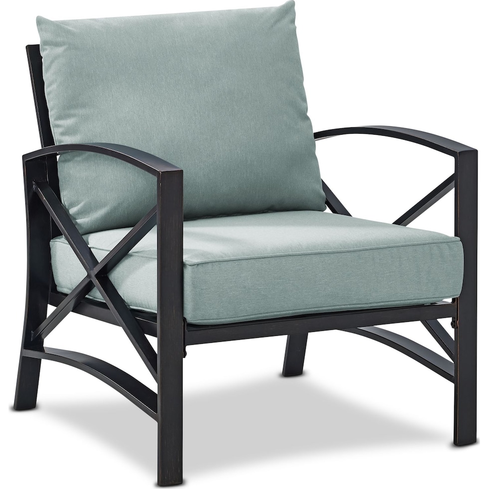 clarion blue outdoor chair set   