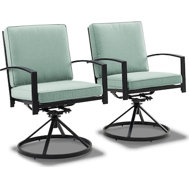Clarion Set of 2 Outdoor Swivel Chairs