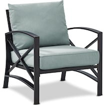 clarion blue outdoor chair   