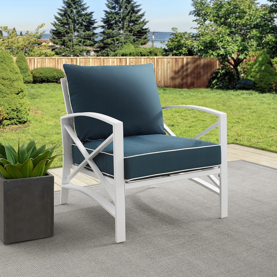 clarion blue outdoor chair   